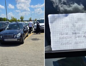 Pendik’te otomobilini yanlışlı park eden gurbetçiye not bıraktılar: Hainlik yalnızca toprak bütünlüğüne akın değildir