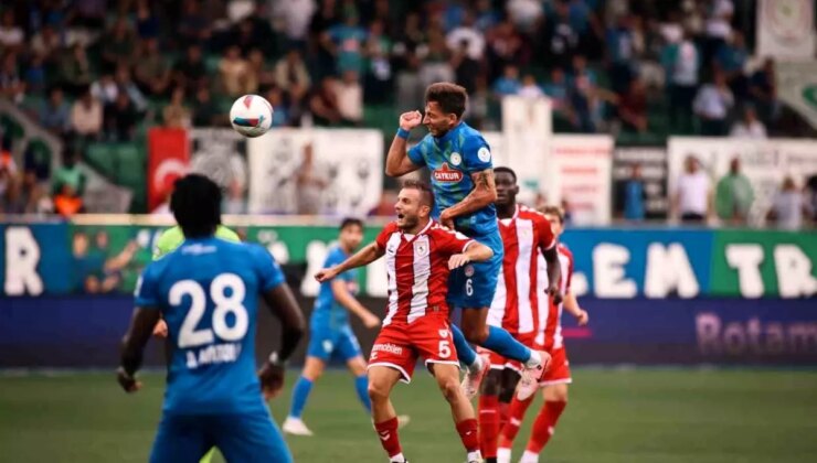 Trendyol Süper Lig’de Çaykur Rizespor ile Samsunspor Birinci Yarıda Birlikte Kaldı